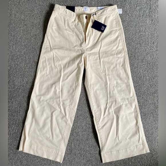 Gap High Rise Wide Leg Crop NEW size 14 - Picture 2 of 5